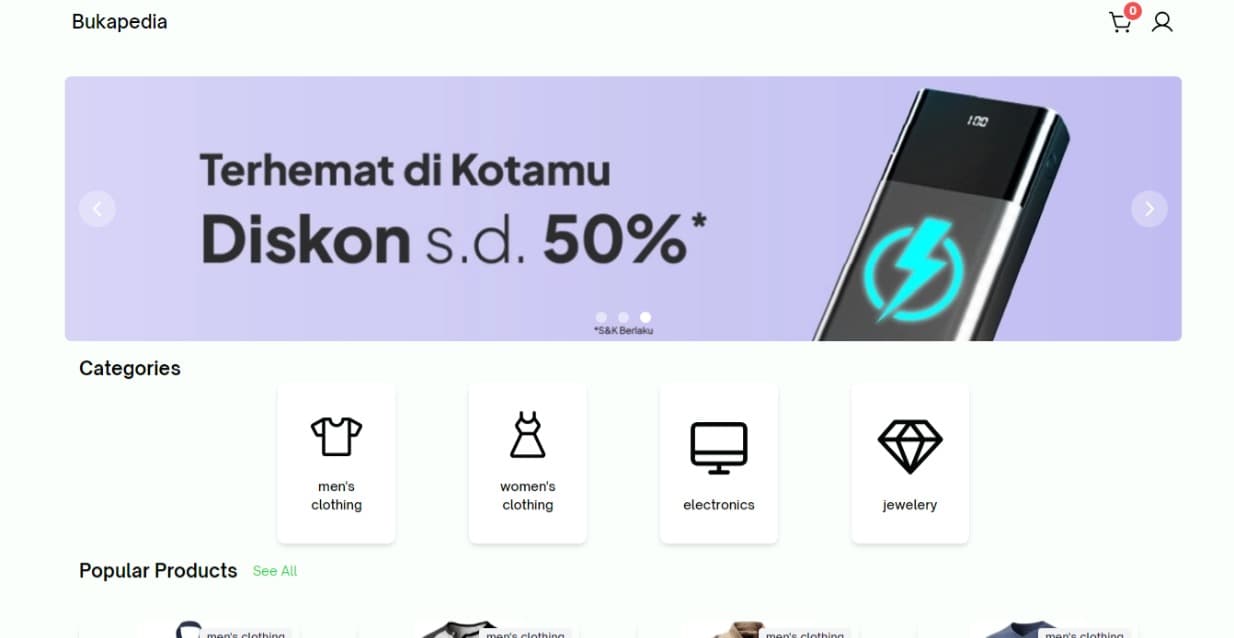 Bukapedia - Ecommerce App