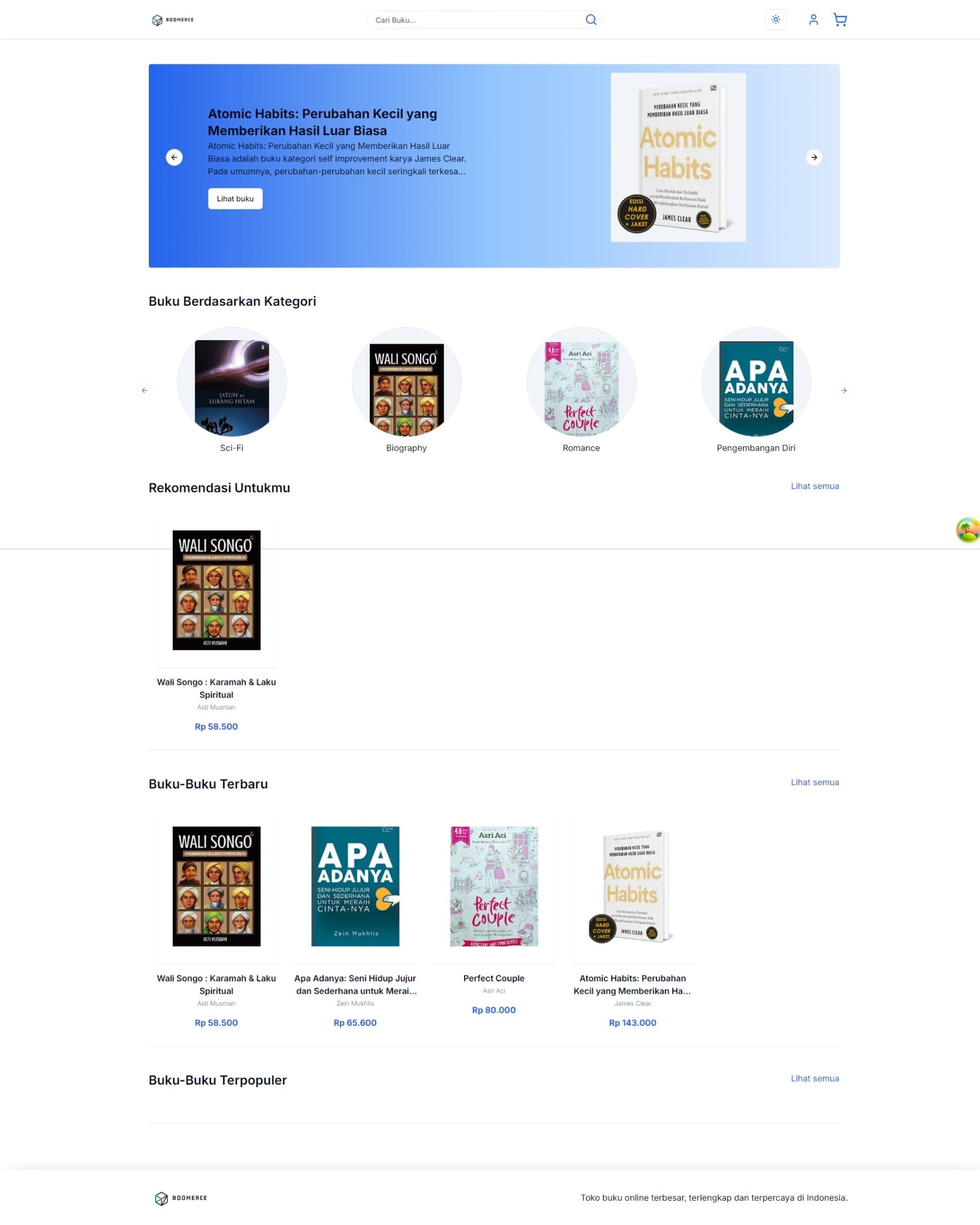 Boomerce (Book ecommerce)